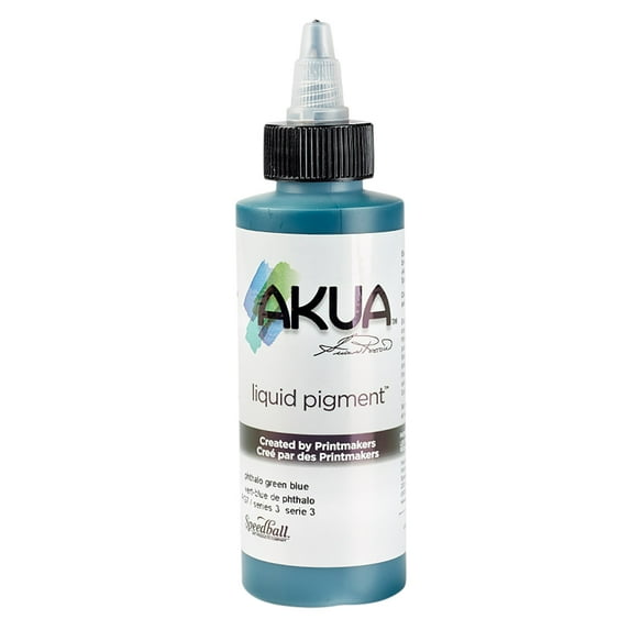 Speedball Akua Liquid Pigment, Pthalo Green Blue, 4 oz.