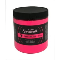 Speedball Art Fabric Screen Printing Ink, Fluorescent Hot Pink, 8 oz