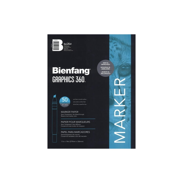 Bienfang Graphics 360 Marker Paper Pad 50 Sheets - 11inch x 14inch