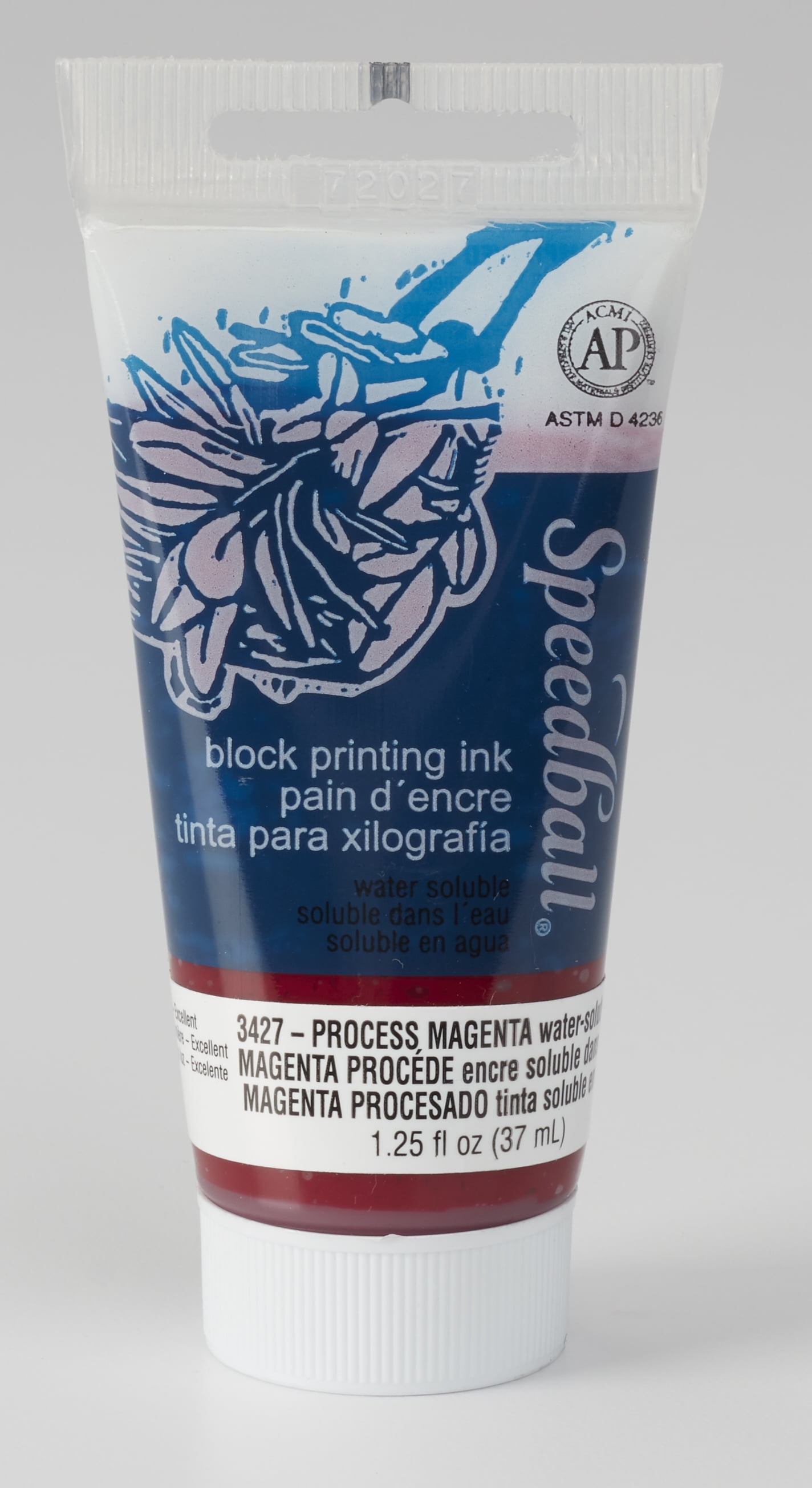 Speedball Block Printing Ink, WaterBased, 1.25 oz., Process Magenta