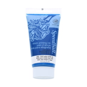 Speedball Block Printing Ink, Water-Based, 2.5 oz., Blue