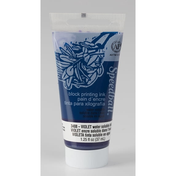 Speedball Block Printing Ink, Water-Based, 2.5 oz., Violet
