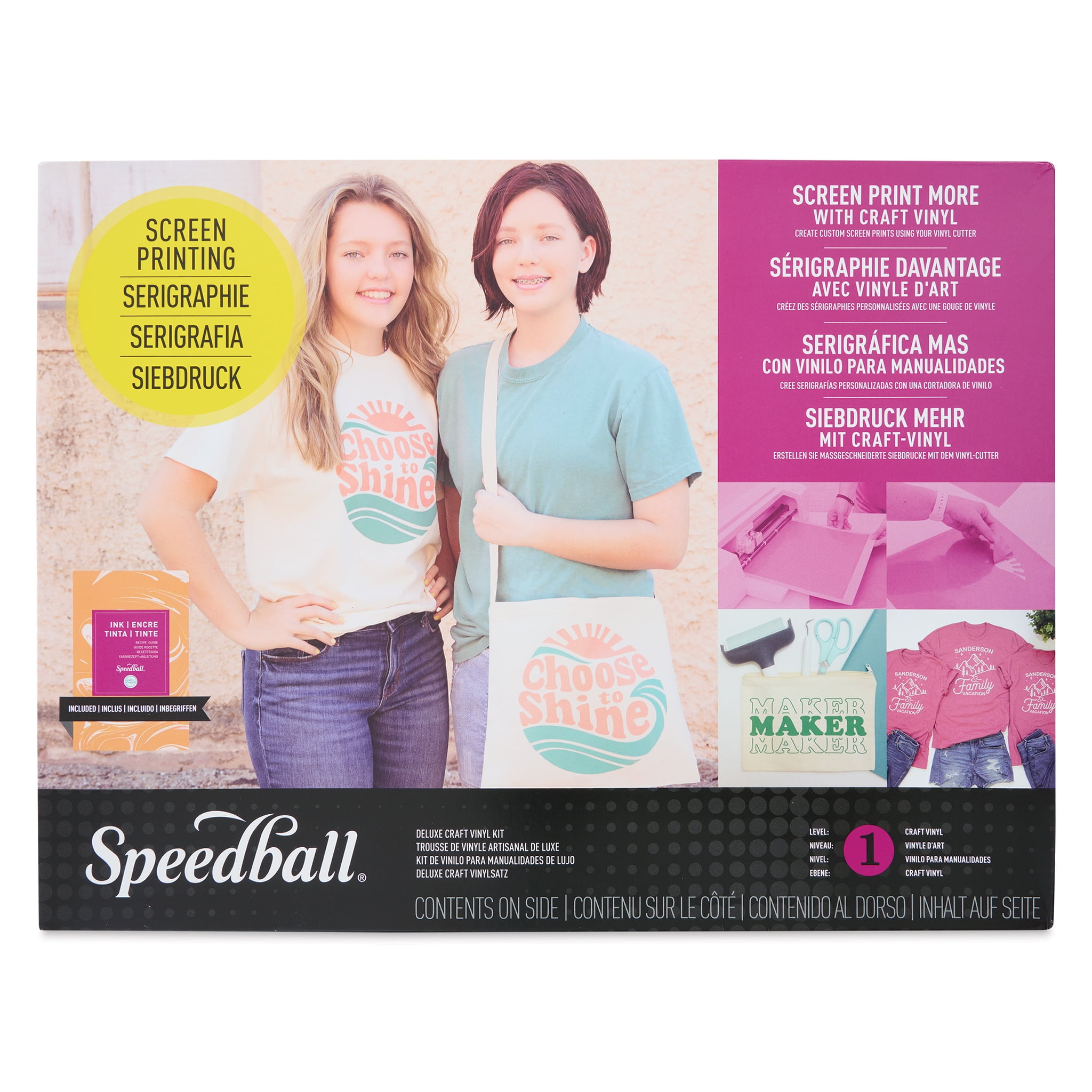 Speedball Deluxe Craft Vinyl Screen Printing Kit