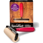 Speedball Deluxe Soft Rubber Brayer, 4-Inch for Printmaking