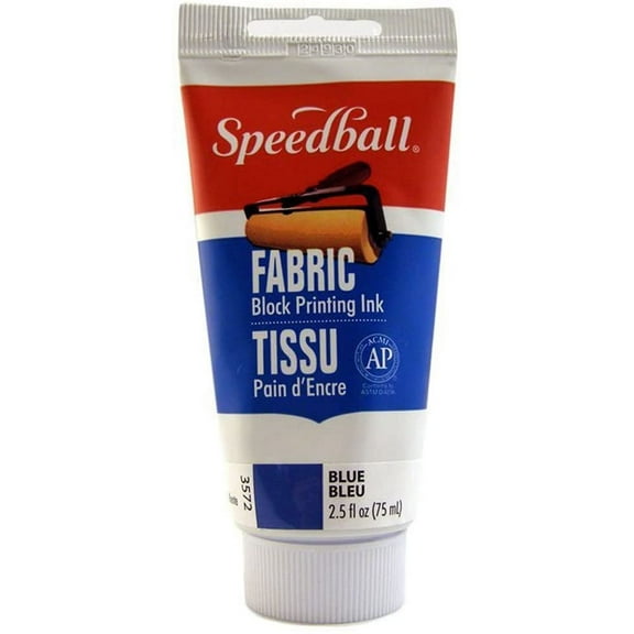 Speedball Fabric Block Printing Ink 2.5oz Blue