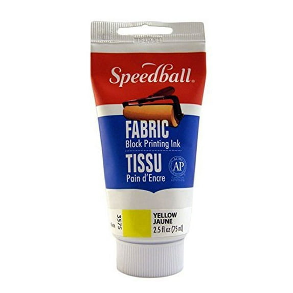 Speedball Fabric Block Printing Ink 2.5oz Yellow