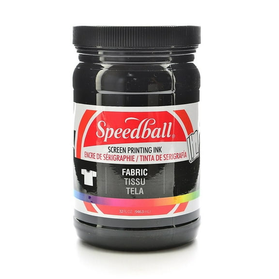 Speedball Fabric Screen Printing Ink Quart Black