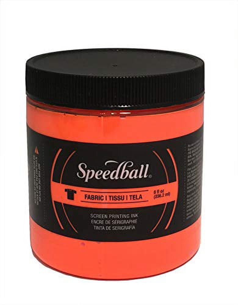 Speed Soft Orange Ink Speedball Fabric Screen Printing Ink Fluorescent 8oz-Orange - Walmart.com