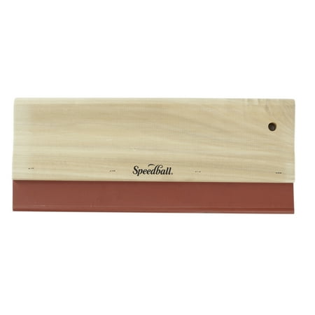 Speedball Fabric Squeegee, Nitrile Blade 65 Durometer Red, 12 Inches