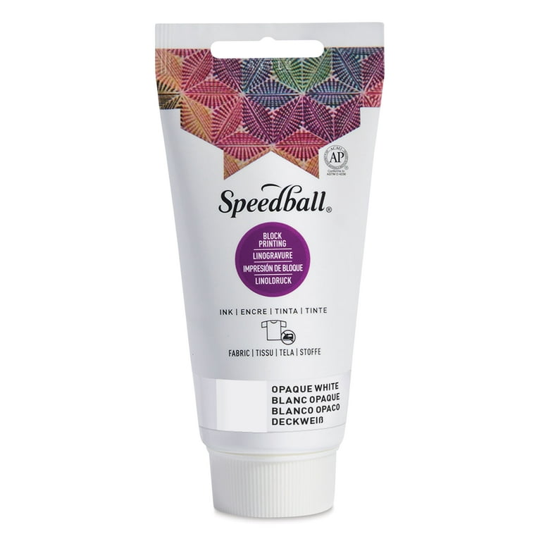 Speedball Fabric & Paper Block Printing Ink 6-Color Set, 1.25-Ounce x 6