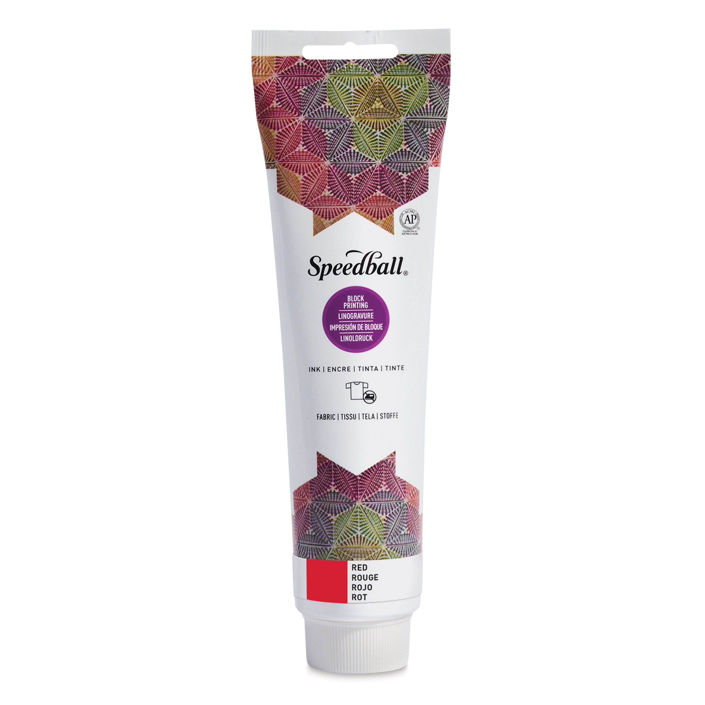 Red Speed Ink Speedball Fabric and Paper Block Printing Ink - Red, 5 oz - Walmart.com