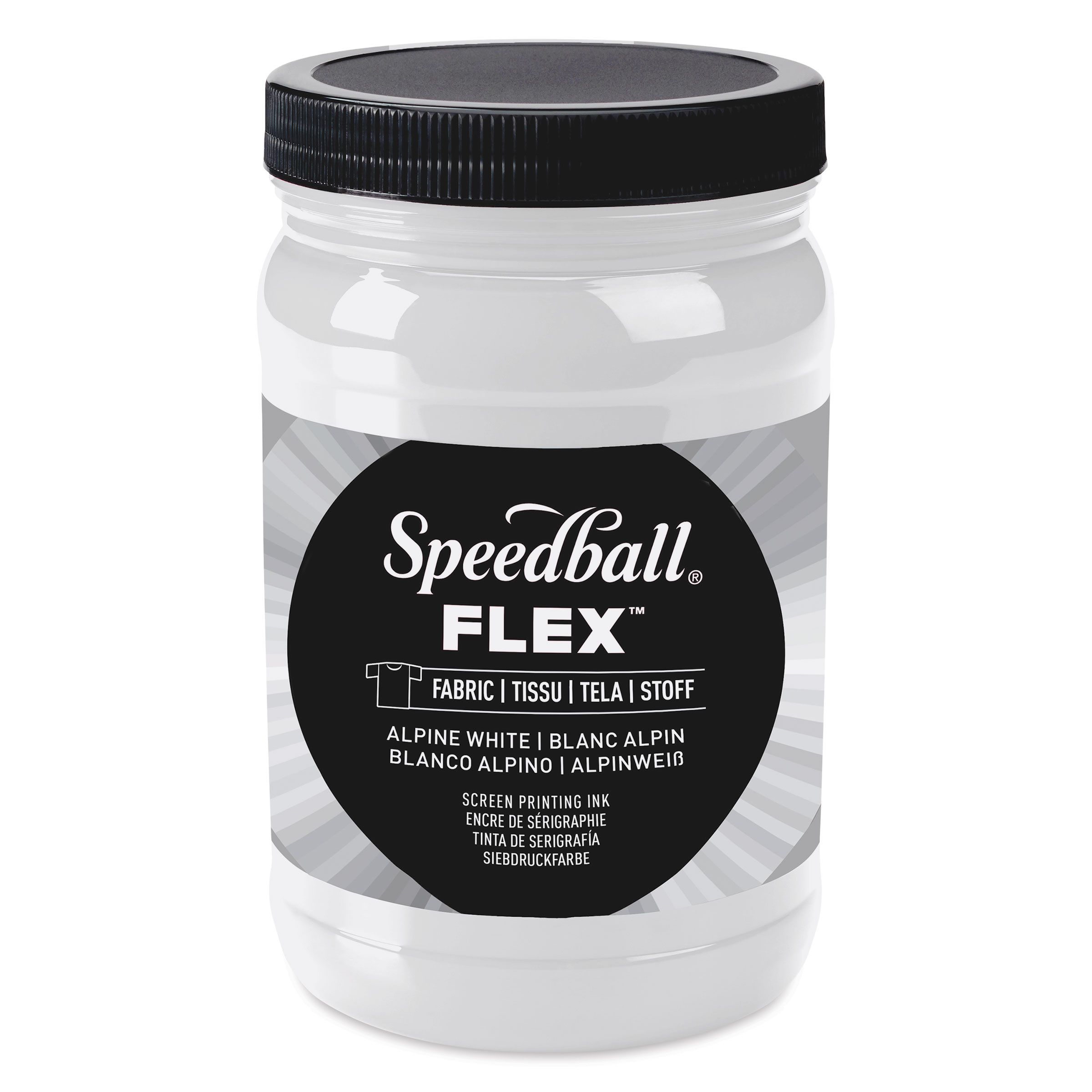 Speedball Flex Screen Printing Fabric Ink Alpine White, 32 oz