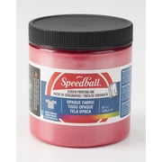 Speedball Opaque Fabric Screen Printing Ink, 8 oz. Jar, Raspberry