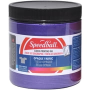 Speedball Opaque Iridescent Fabric Screen Printing Ink, 8-Ounce, Amethyst