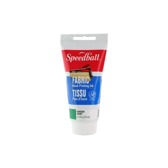 Speedball Printing Ink for Fabrics, 2.5 oz., Green