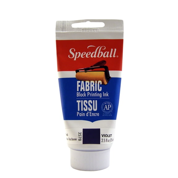 Speedball Printing Ink for Fabrics, 2.5 oz., Violet