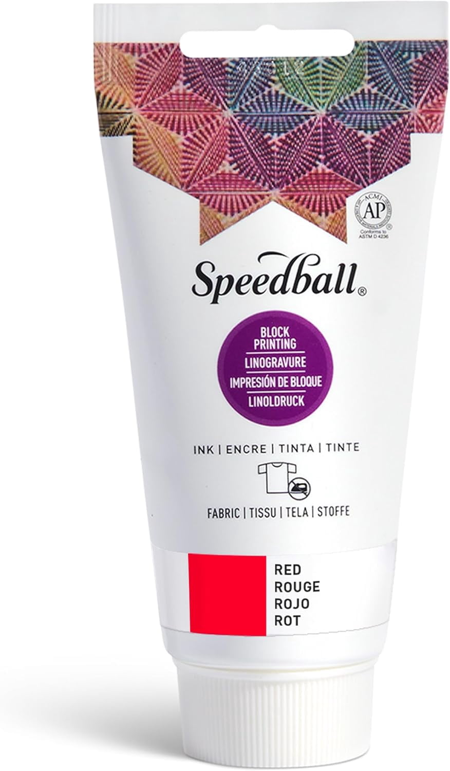 Red Speed Ink Speedball Printing Inks for Fabrics, 2.5 oz., Red - Walmart.com