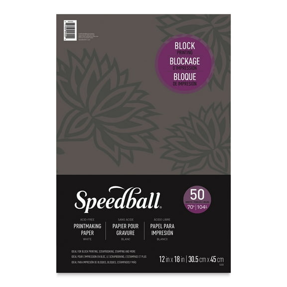 Speedball Block Printing Paper 12x18"