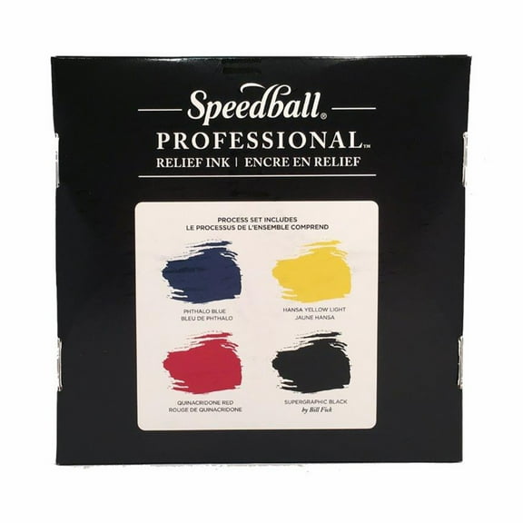 Speedball Professional Relief Ink Set, 4-Color Set
