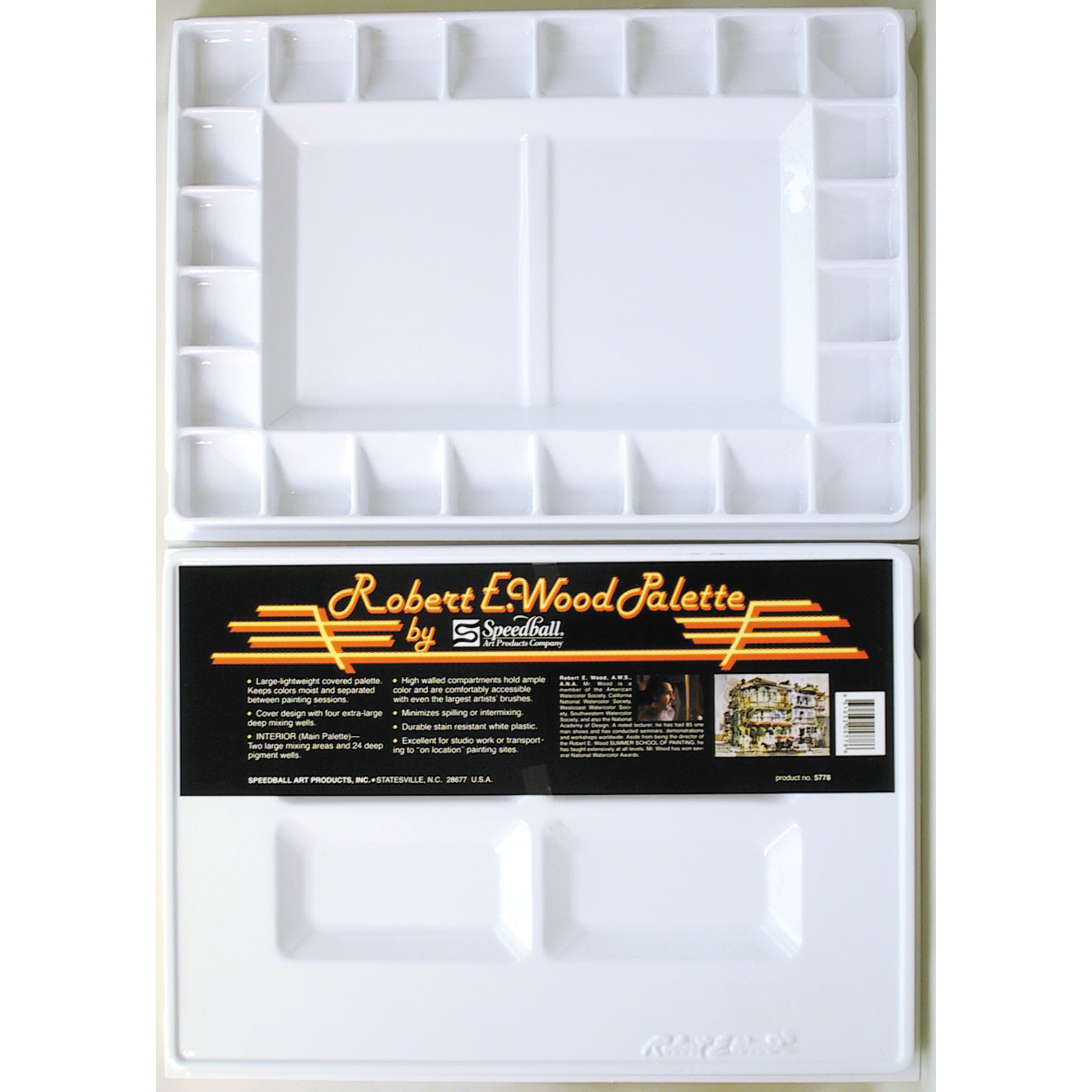 Speedball Robert E. Wood Palette, 24 Wells