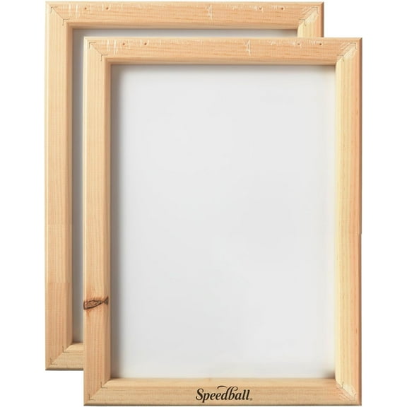 Speedball Screen Printing Frame, 10 x 14 Inch, 2-Pack, 110 Monofilament Mesh for Fabric & Graphic, Made in USA