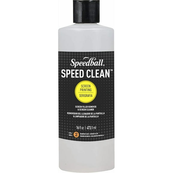 Speedball Speed Clean Screen, 16 oz, Filler Removal Solution for Reclaiming Mesh Printing Frames, Non-Toxic Formula - Made in USA