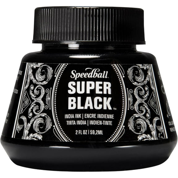 Speedball Super Black India Ink, 2-Ounce Jar