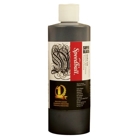 Speedball Super Black India Ink, Pint Bottle