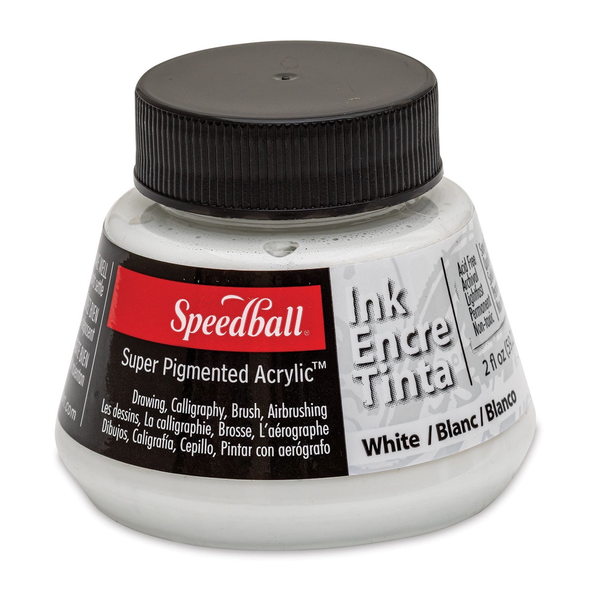 Speedball 2 oz Super Pigmented Acrylic Ink - Black