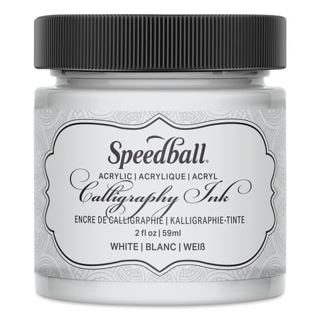 Speedball Super Pigmented Acrylic Ink, 2 oz., Super White
