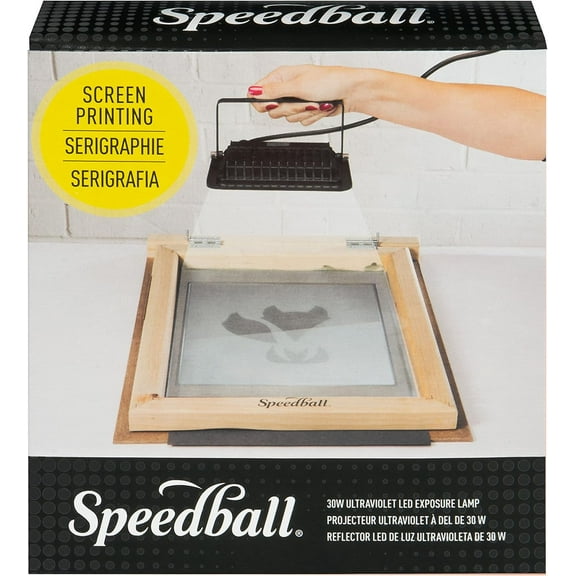 Speedball 30W LED UV Exposure Lamp - Professional Screen Printing Light with 180° Swivel Mount - 395-400nm UV-A for Photo Emulsion