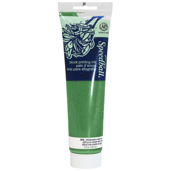 Speedball Water Soluble Block Printing Ink 5 oz Green