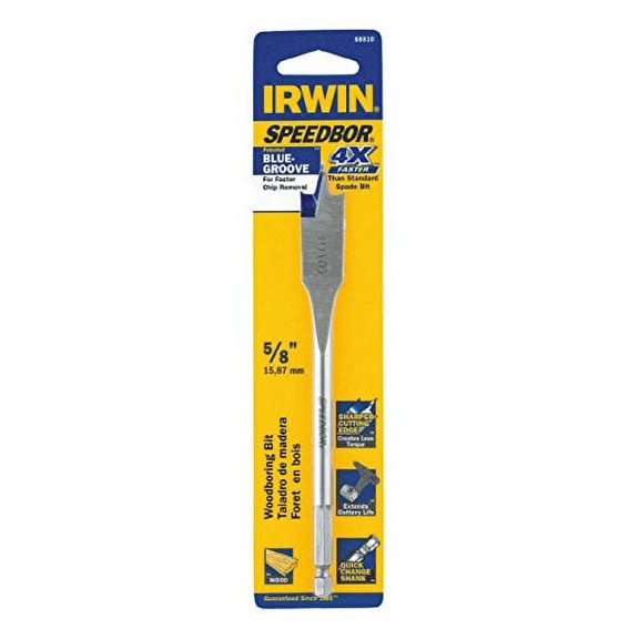 IRWIN Speedbor Wood Boring Bit 88810 - Hex Shank, Steel - 5/8 In.