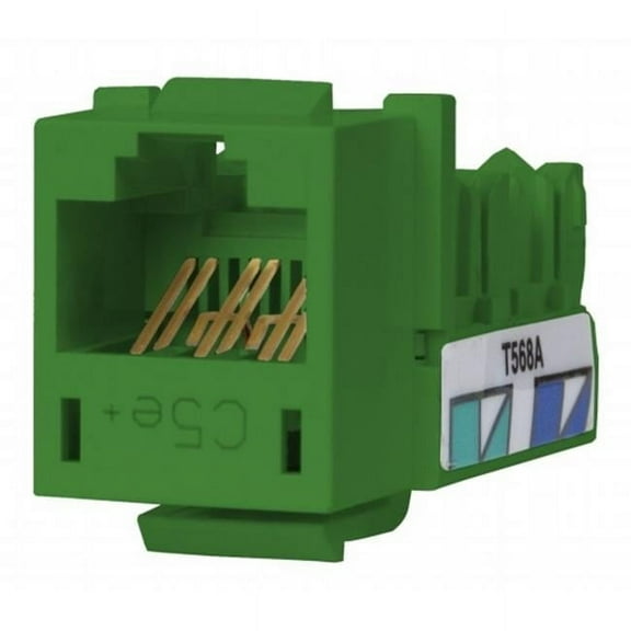 Speedgaina Category 5e Jack- Universal- Green