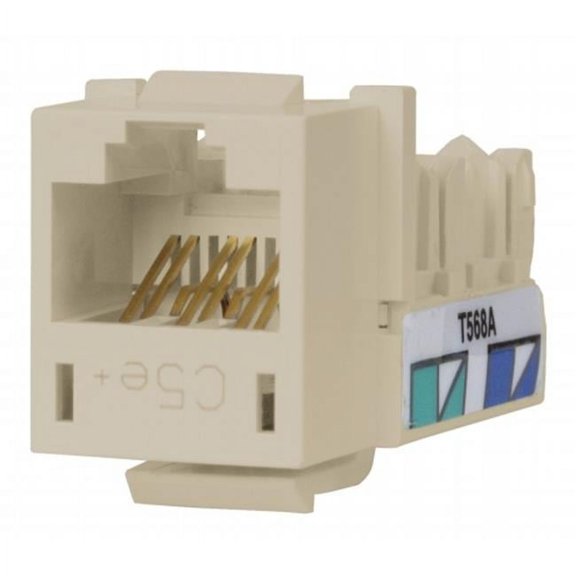 Speedgaina Category 5e Jack, Universal, Office White