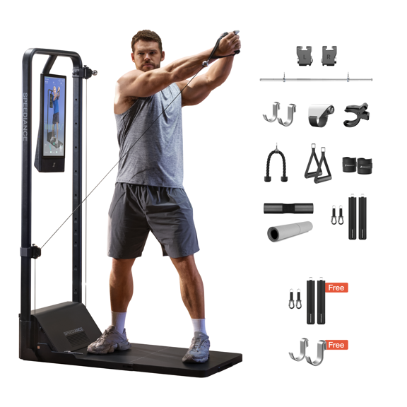 Speediance AI-Powered Smart Home Gym System, Multi-functional Smith Workout Machine & Full Body Strength Training Fitness Equipment, All-in-One Training Machine with Digital Weight Gym Monster 2