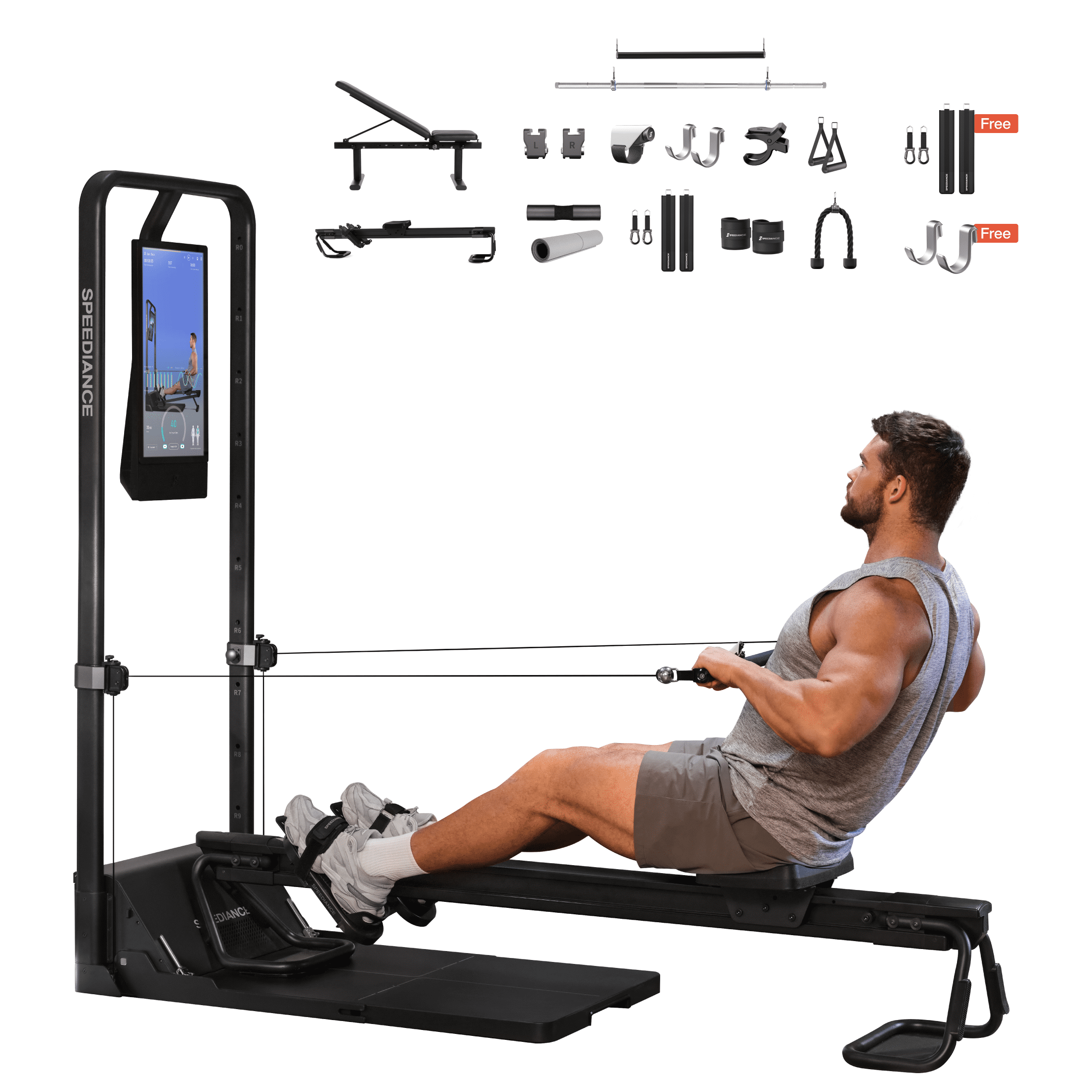 GM2 Family Plus-with rowing bench and folding stool