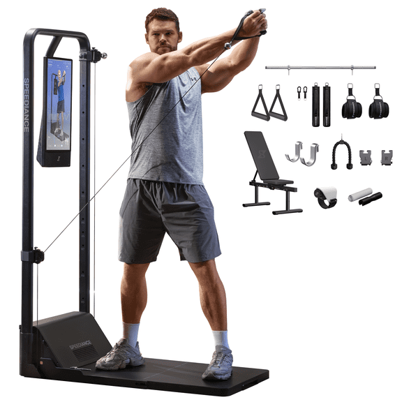 Speediance AI-Powered Smart Home Gym System, Multi-functional Smith Workout Machine & Full Body Strength Training Fitness Equipment, All-in-One Training Machine with Digital Weight Gym Monster 2