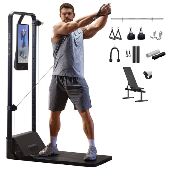 Speediance AI-Powered Smart Home Gym System, Multi-functional Smith Workout Machine & Full Body Strength Training Fitness Equipment, All-in-One Training Machine with Digital Weight Gym Monster 2