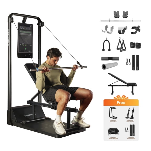 Speediance AI-Powered Smart Home Gym System, Multi-functional Smith Workout Machine & Full Body Strength Training Fitness Equipment, All-in-One Training Machine with Digital Weight Gym Monster 2