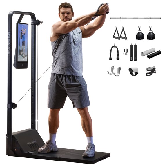 Speediance AI-Powered Smart Home Gym System, Multi-functional Smith Workout Machine & Full Body Strength Training Fitness Equipment, All-in-One Training Machine with Digital Weight Gym Monster 2
