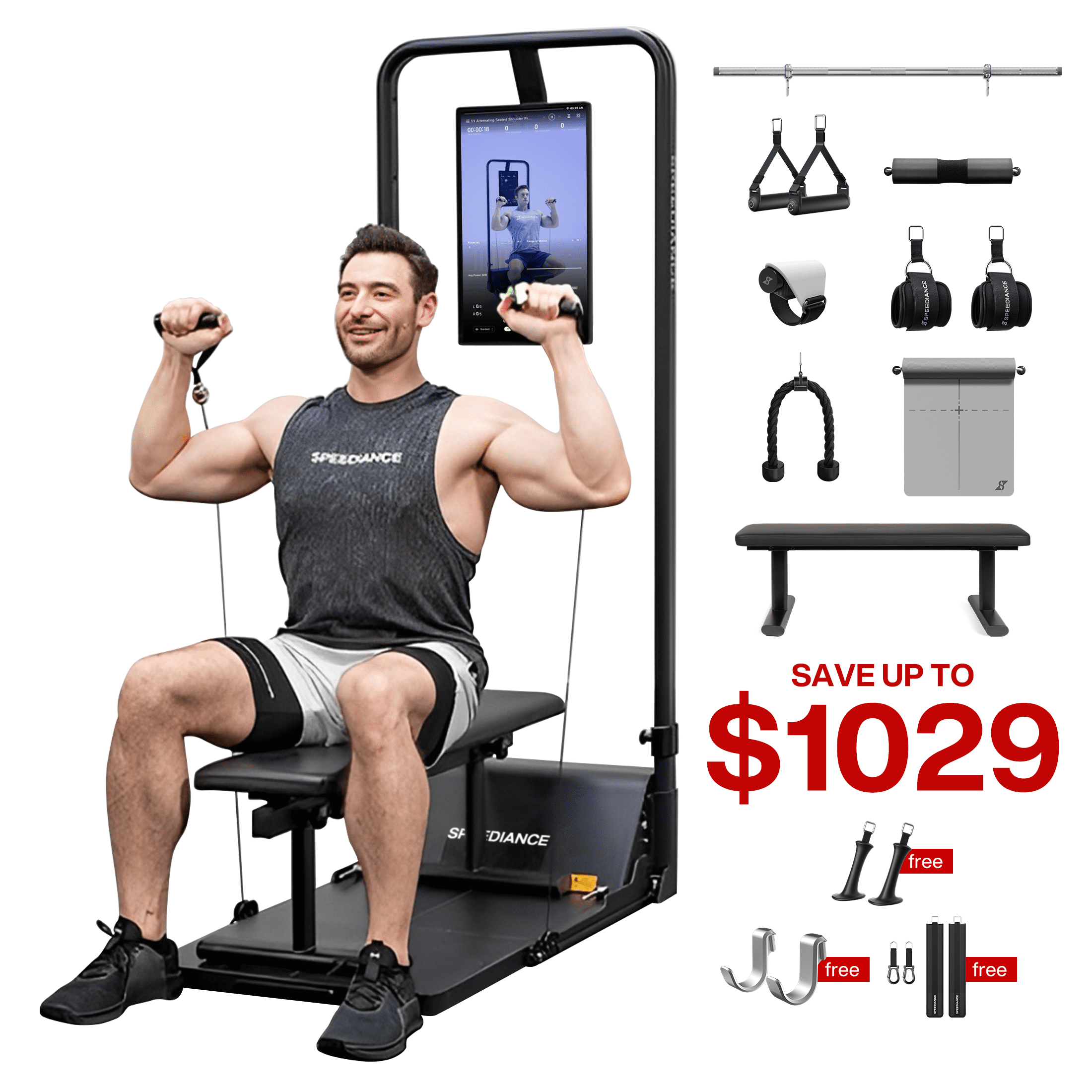 驚きの価格が実現！ Monster Gym Speediance – Machine Workout Gym Home All-in-One その他