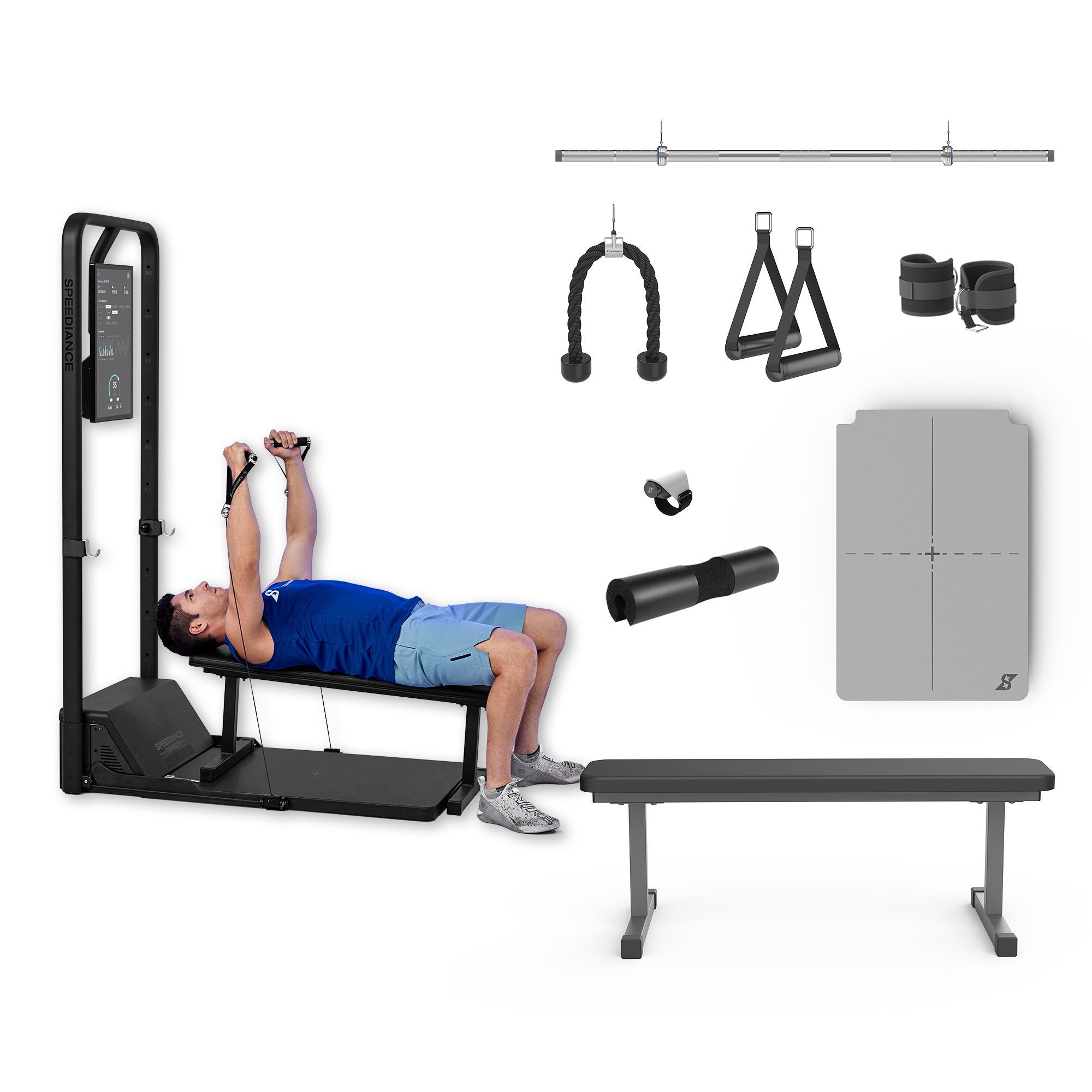Weider Ultimate Body Works Bench with Professional Workout Guide