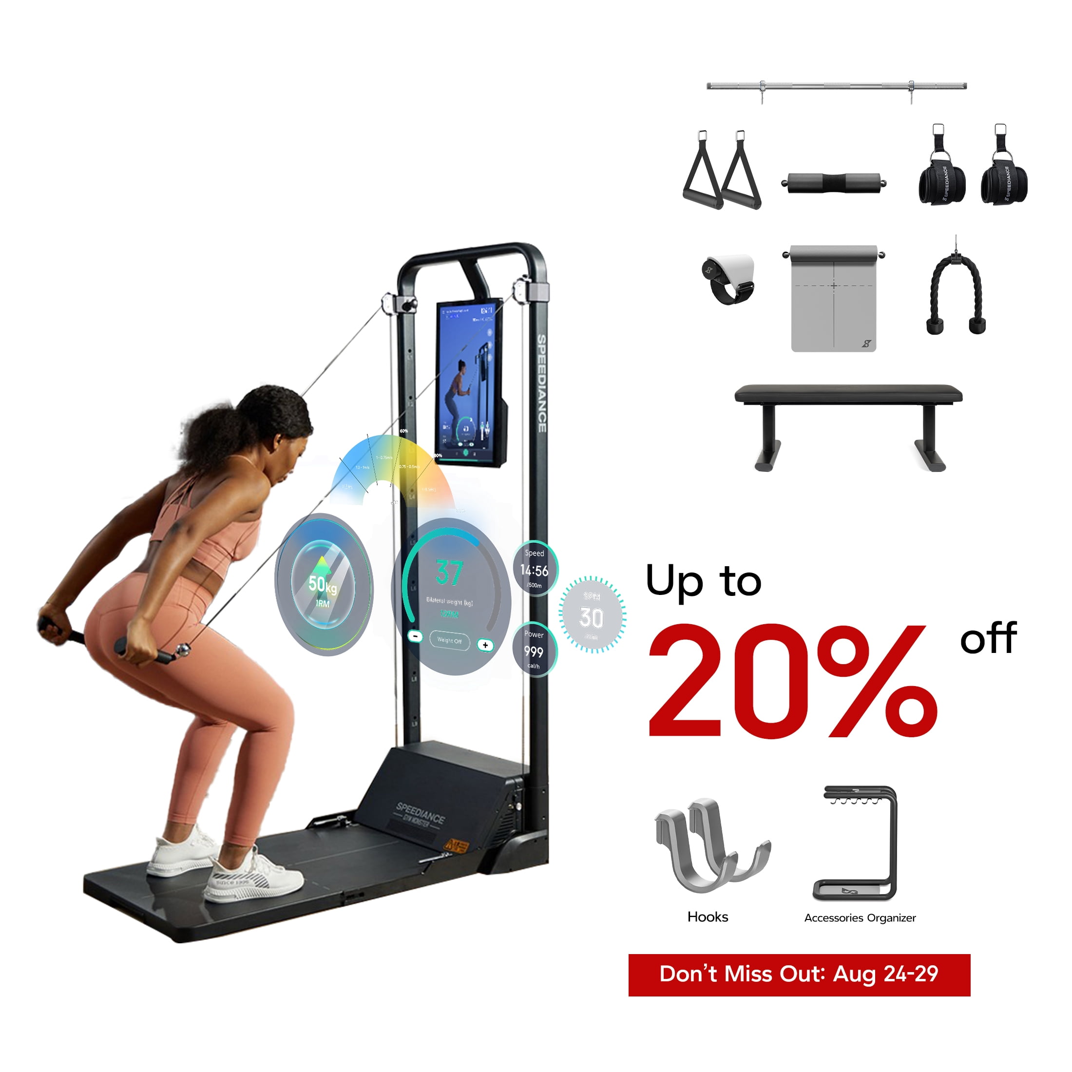Speediance Smart Home Gym Full Body Resistance Training Cardio All in One Fitness Trainer in Nepal at NPR 696435 Rating 4