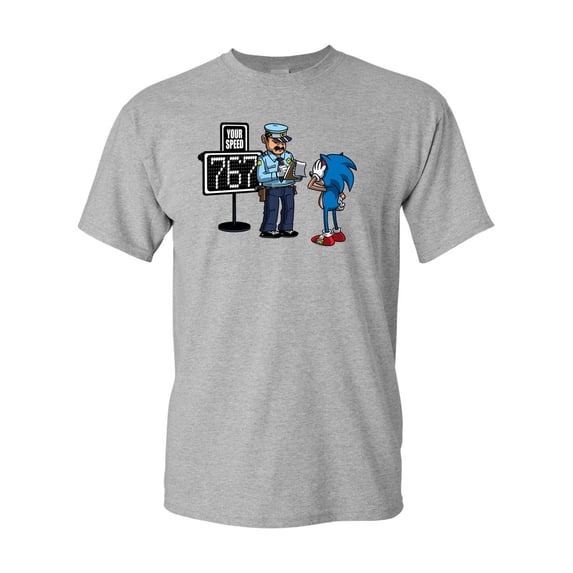 Speeding Ticket Funny Parody Funny Humor Novelty DT Adult T-Shirt Tee