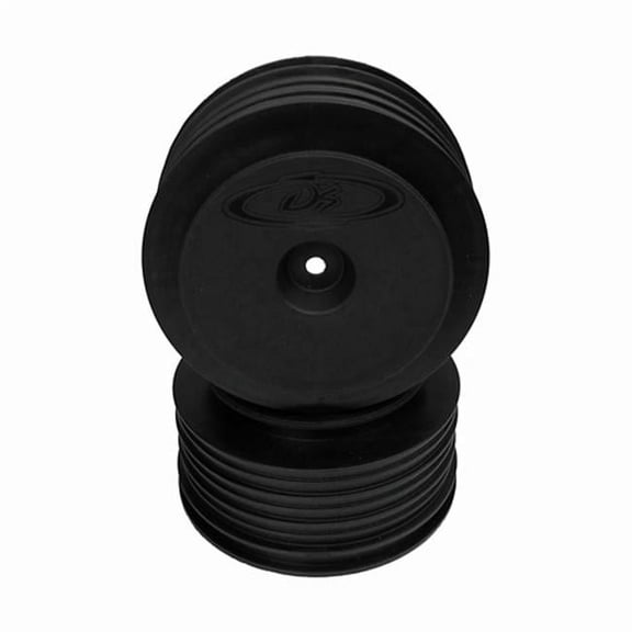 Speedline Plus Short Course Wheels - Black - 4 Piece for Associated SC5M-SC10