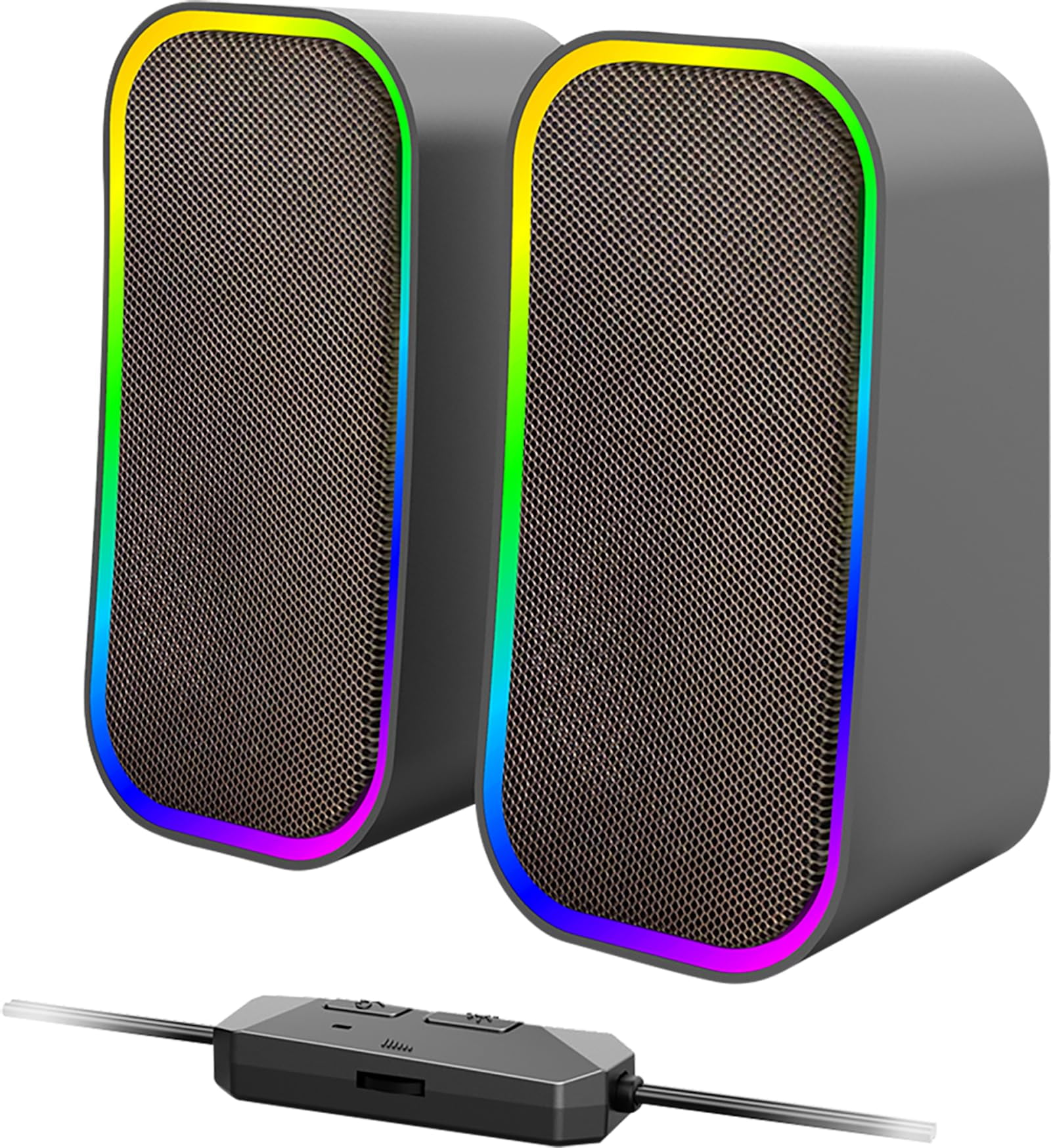 Speedlink Token Gaming PC Speaker Bluetooth - RGB gaming speaker with cable 3.5mm AUX jack or B