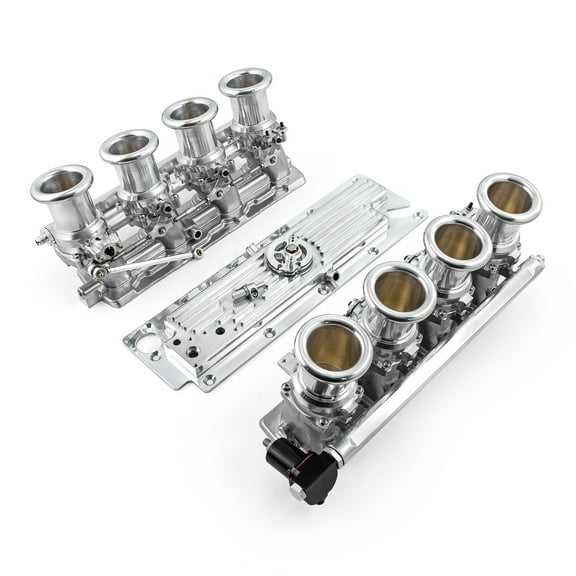 Speedmaster 1-148-002 Compatible with Chevy GM LS3 Downdraft EFI Stack Intake Manifold System Complete Polished