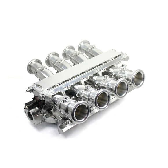 Speedmaster 1-148-007 Compatible with Ford 351W Windsor Sidedraft 8 Stack EFI Intake Manifold System Complete Polished