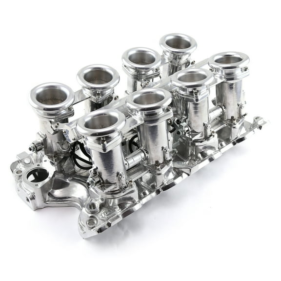 Speedmaster 1-148-008 Compatible with Ford BB 460 Downdraft EFI Stack Intake Manifold System Complete Polished